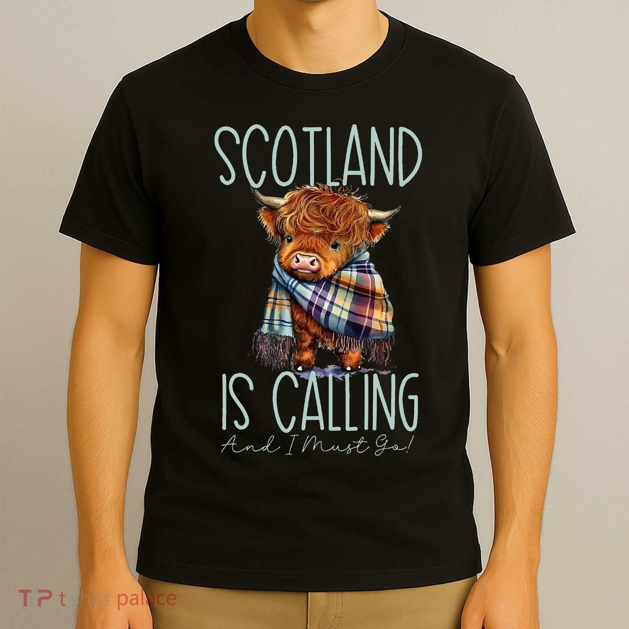 Scotland Is Calling And I Must Go! Highland Cow T-Shirt