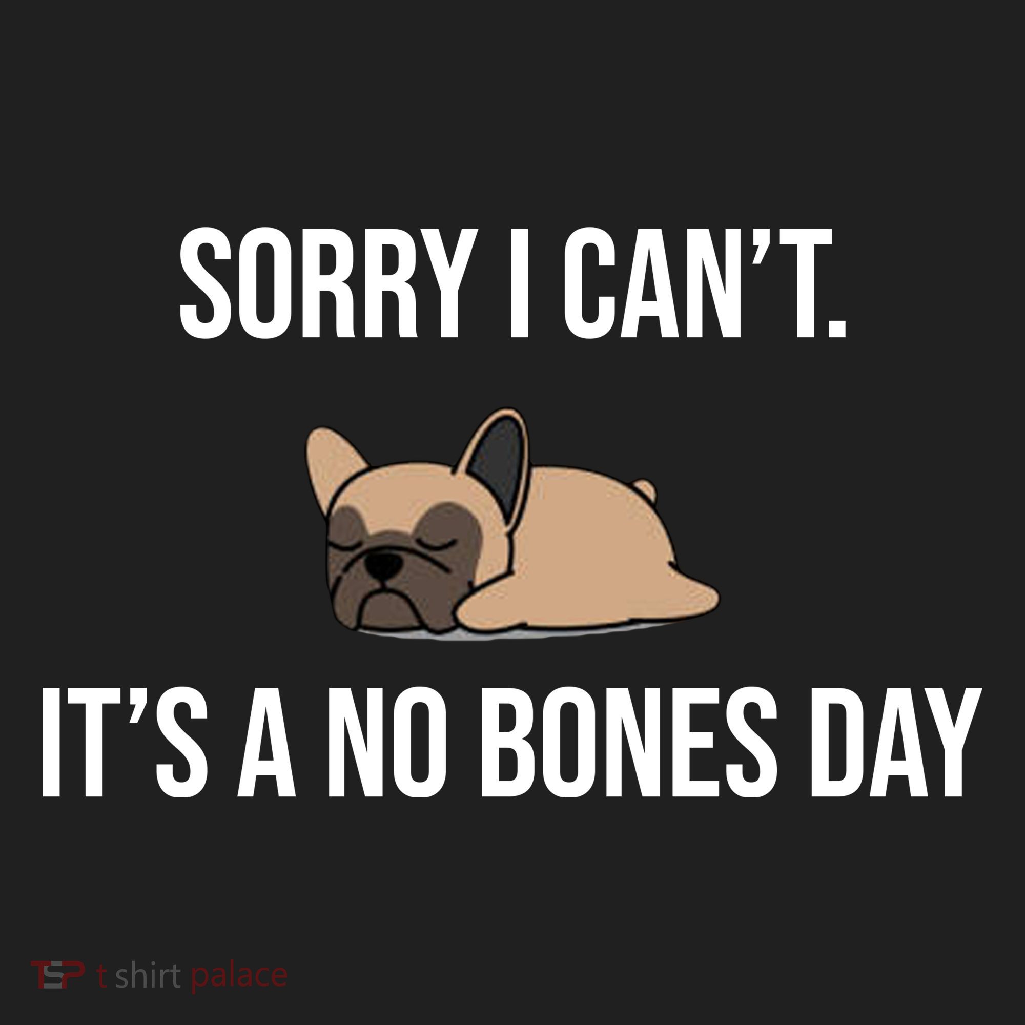 Sorry I Can't Today It's A No Bones Day Cute Pug Beanie