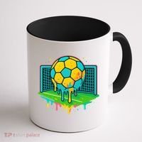 Soccer Ice Cream Drip Coffee Mug thumb 1