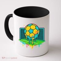Soccer Ice Cream Drip Coffee Mug thumb 0
