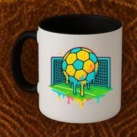 Soccer Ice Cream Drip Coffee Mug thumb 2