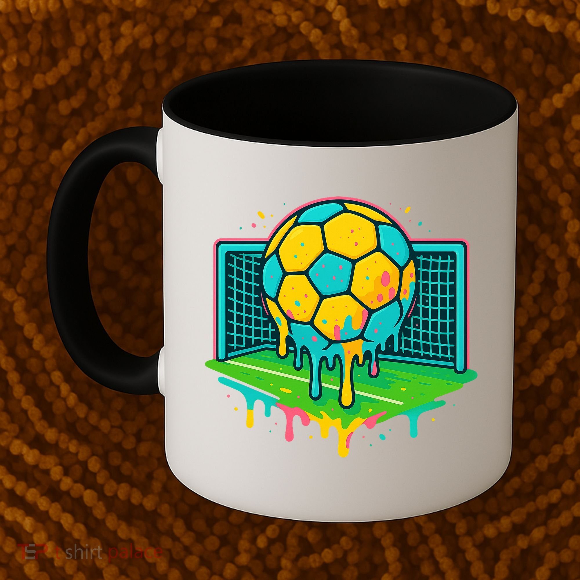 Soccer Ice Cream Drip Coffee Mug