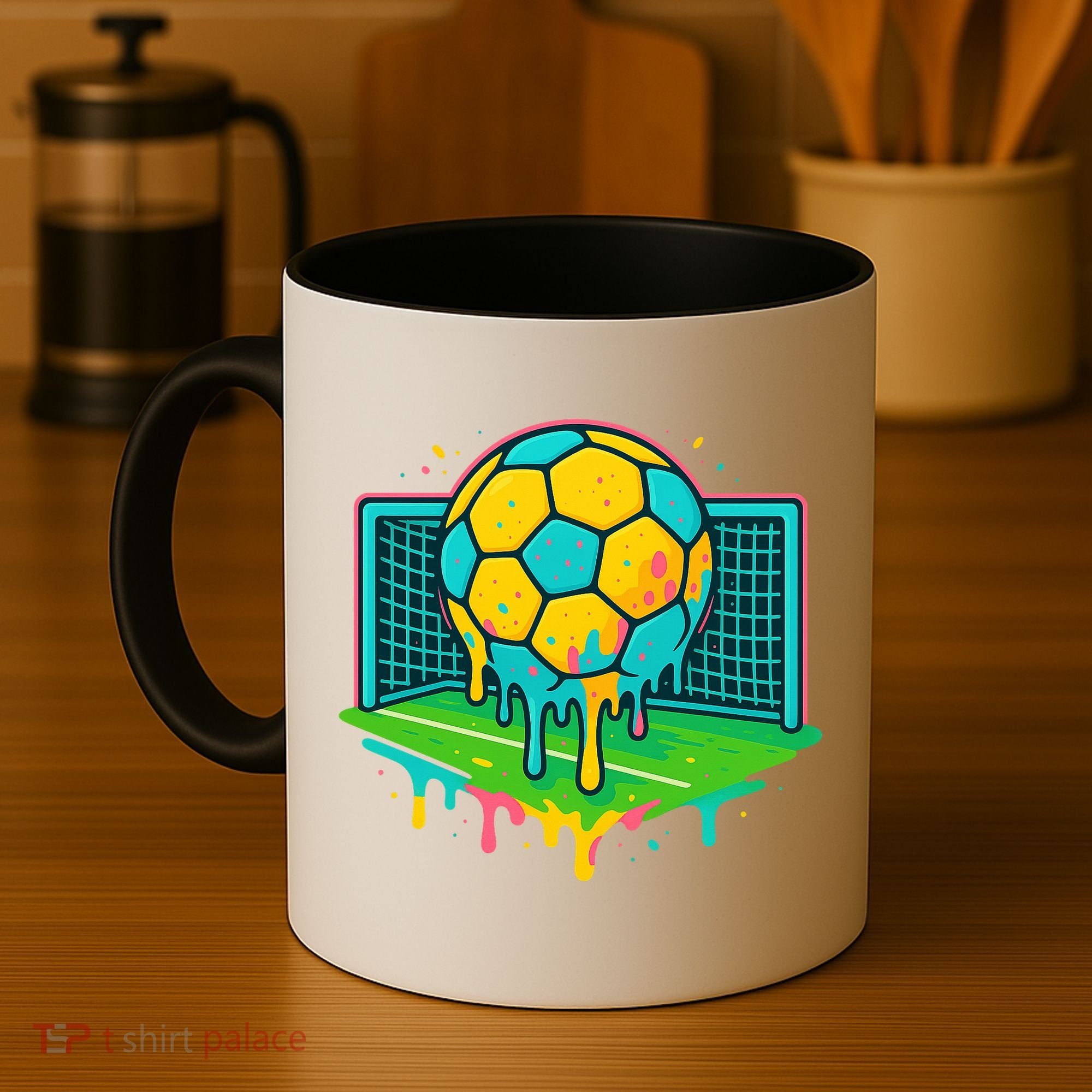 Soccer Ice Cream Drip Coffee Mug