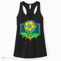 Soccer Ice Cream Drip Women's Tank Top thumb 0