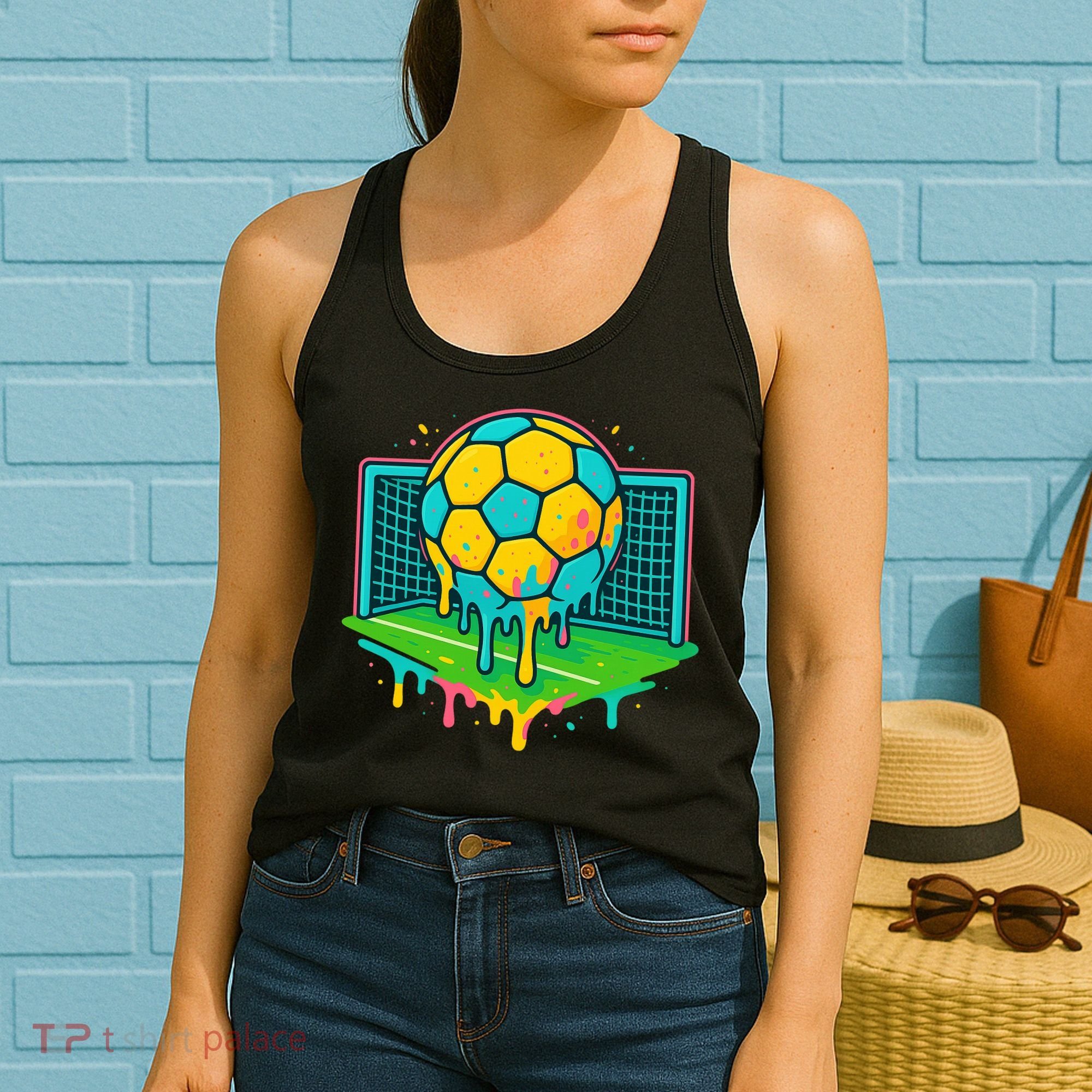 Soccer Ice Cream Drip Women's Tank Top