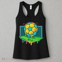 Soccer Ice Cream Drip Women's Tank Top thumb 3