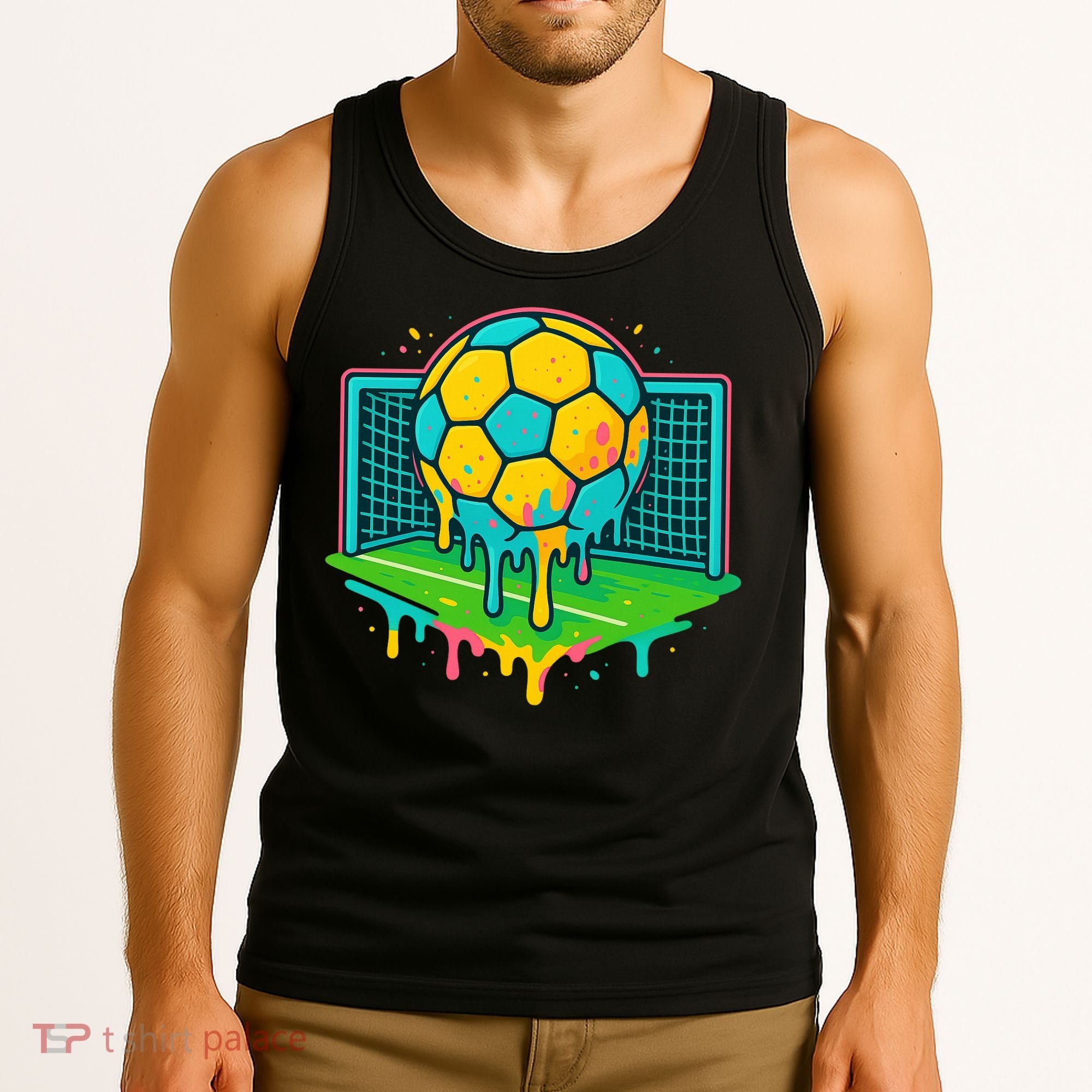 Soccer Ice Cream Drip Tank Top