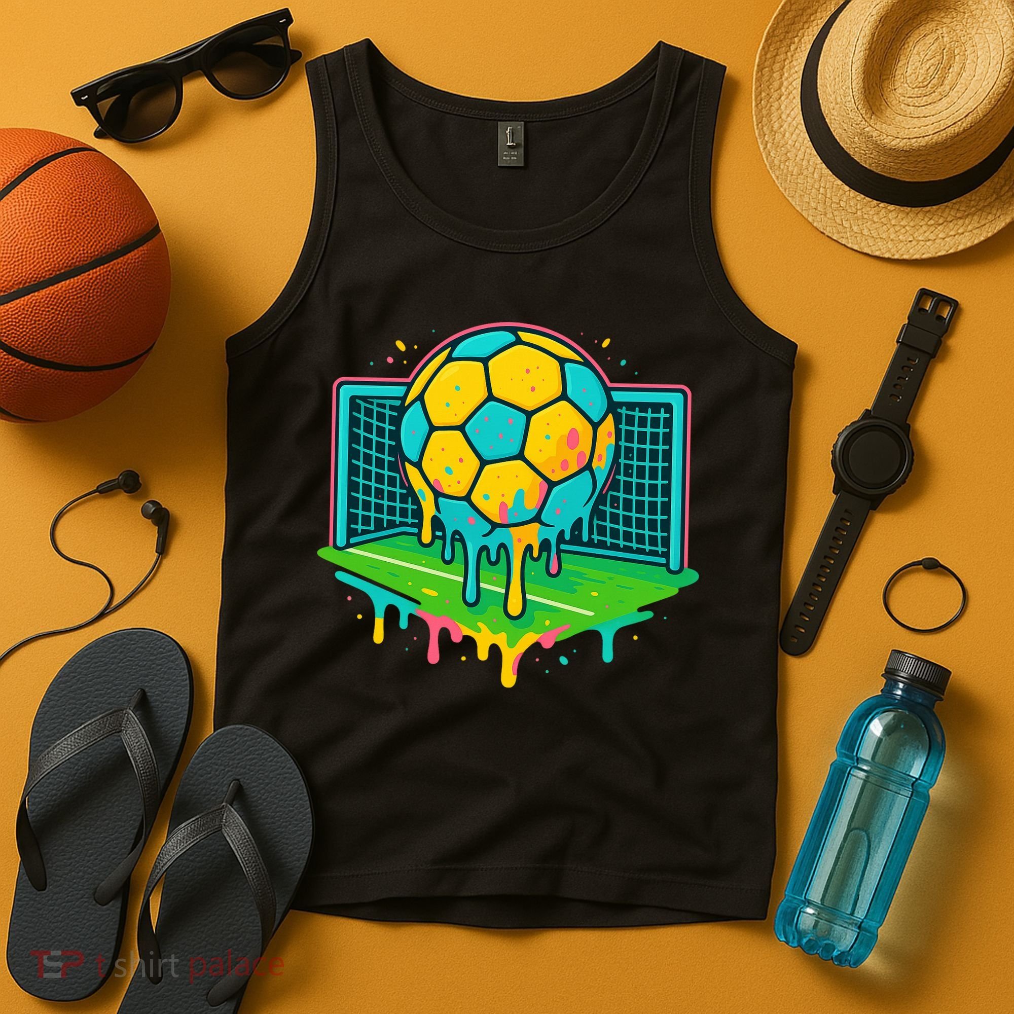 Soccer Ice Cream Drip Tank Top