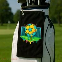 Soccer Ice Cream Drip Golf Towel thumb 2