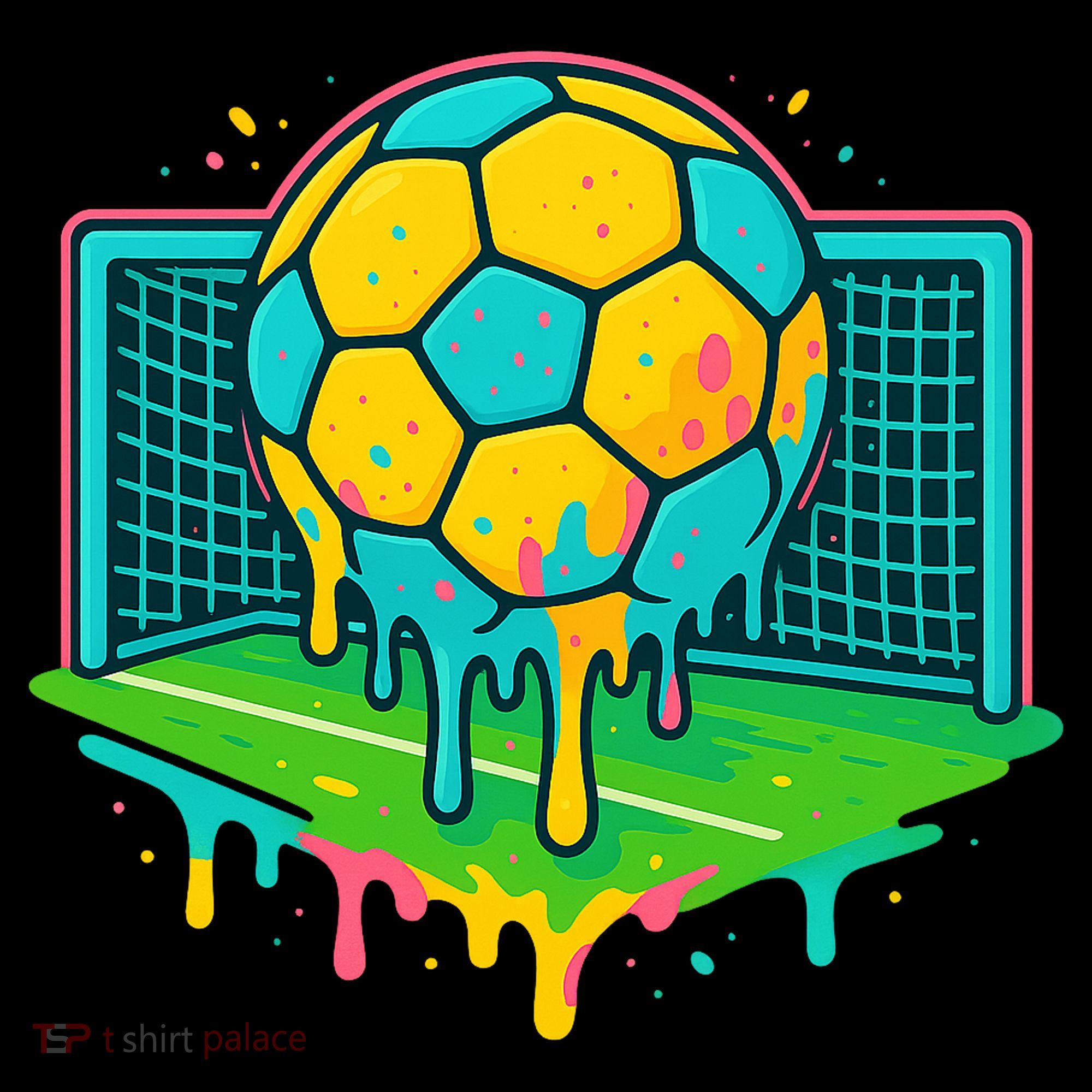 Soccer Ice Cream Drip Visor