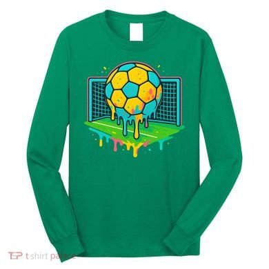 Soccer Ice Cream Drip Long Sleeve Shirt