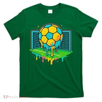 Soccer Ice Cream Drip T-Shirt
