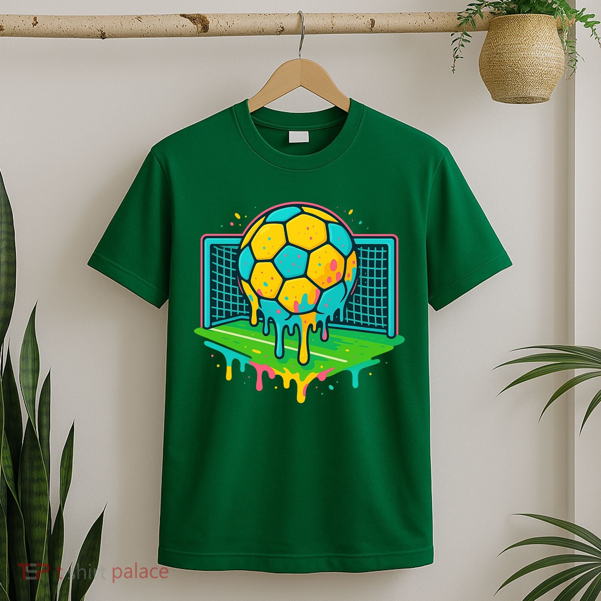 Soccer Ice Cream Drip T-Shirt