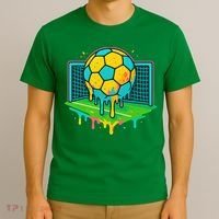 Soccer Ice Cream Drip T-Shirt thumb 3