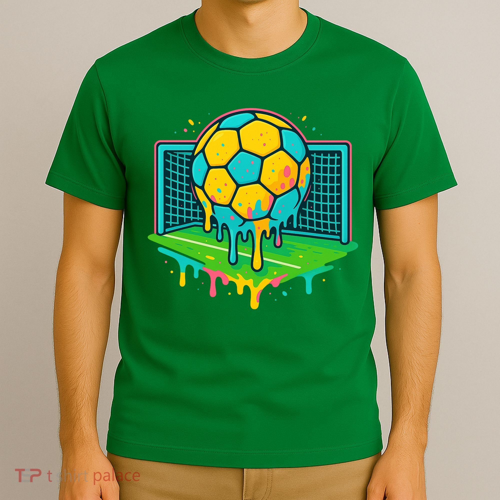Soccer Ice Cream Drip T-Shirt