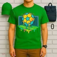 Soccer Ice Cream Drip T-Shirt thumb 6
