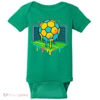 Soccer Ice Cream Drip Baby Bodysuit thumb 0