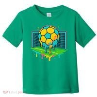 Soccer Ice Cream Drip Toddler T-Shirt thumb 0