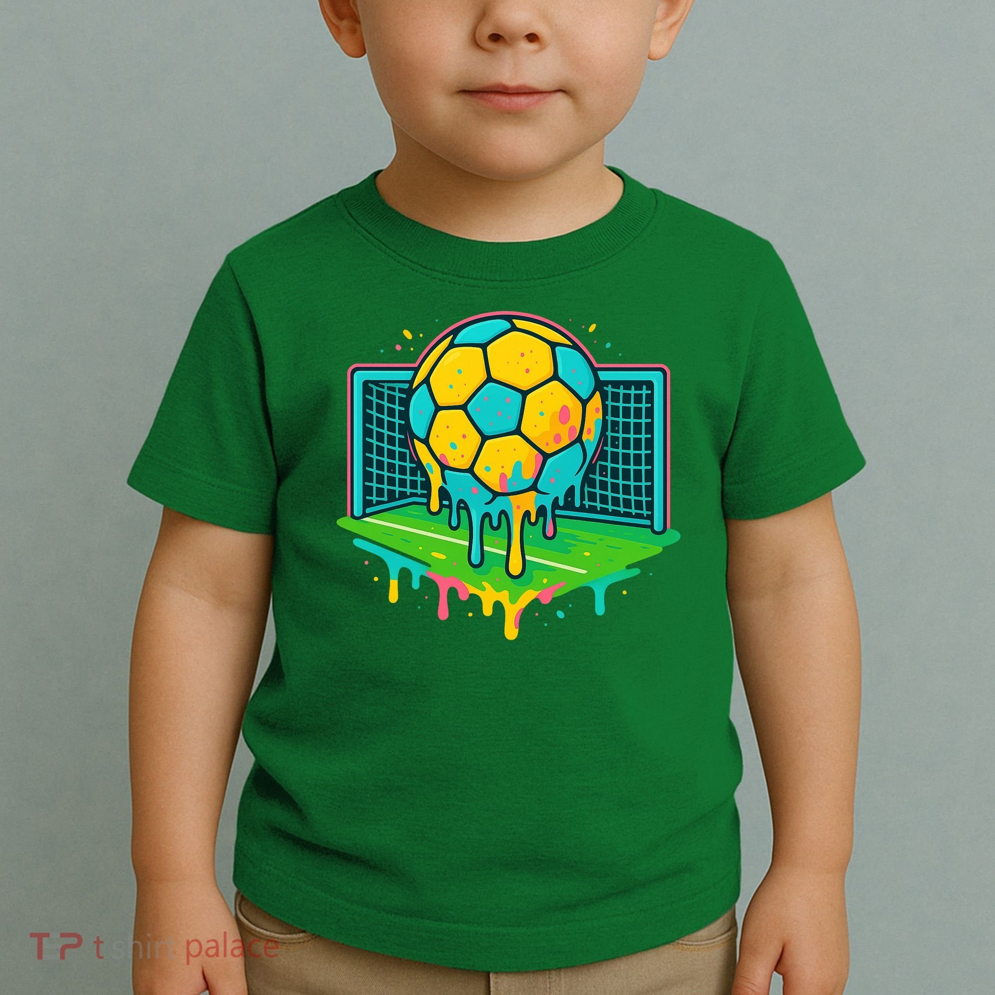 Soccer Ice Cream Drip Toddler T-Shirt