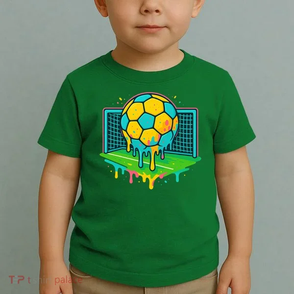 Soccer Ice Cream Drip Toddler T-Shirt