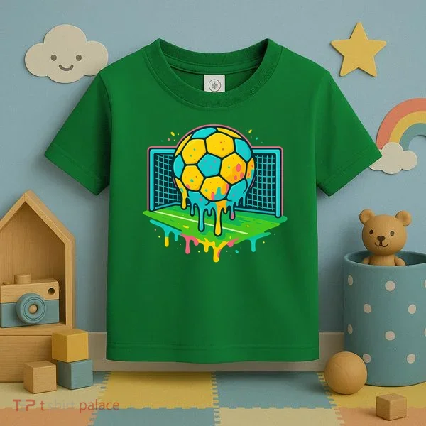 Soccer Ice Cream Drip Toddler T-Shirt