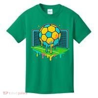 Soccer Ice Cream Drip Kids T-Shirt thumb 0
