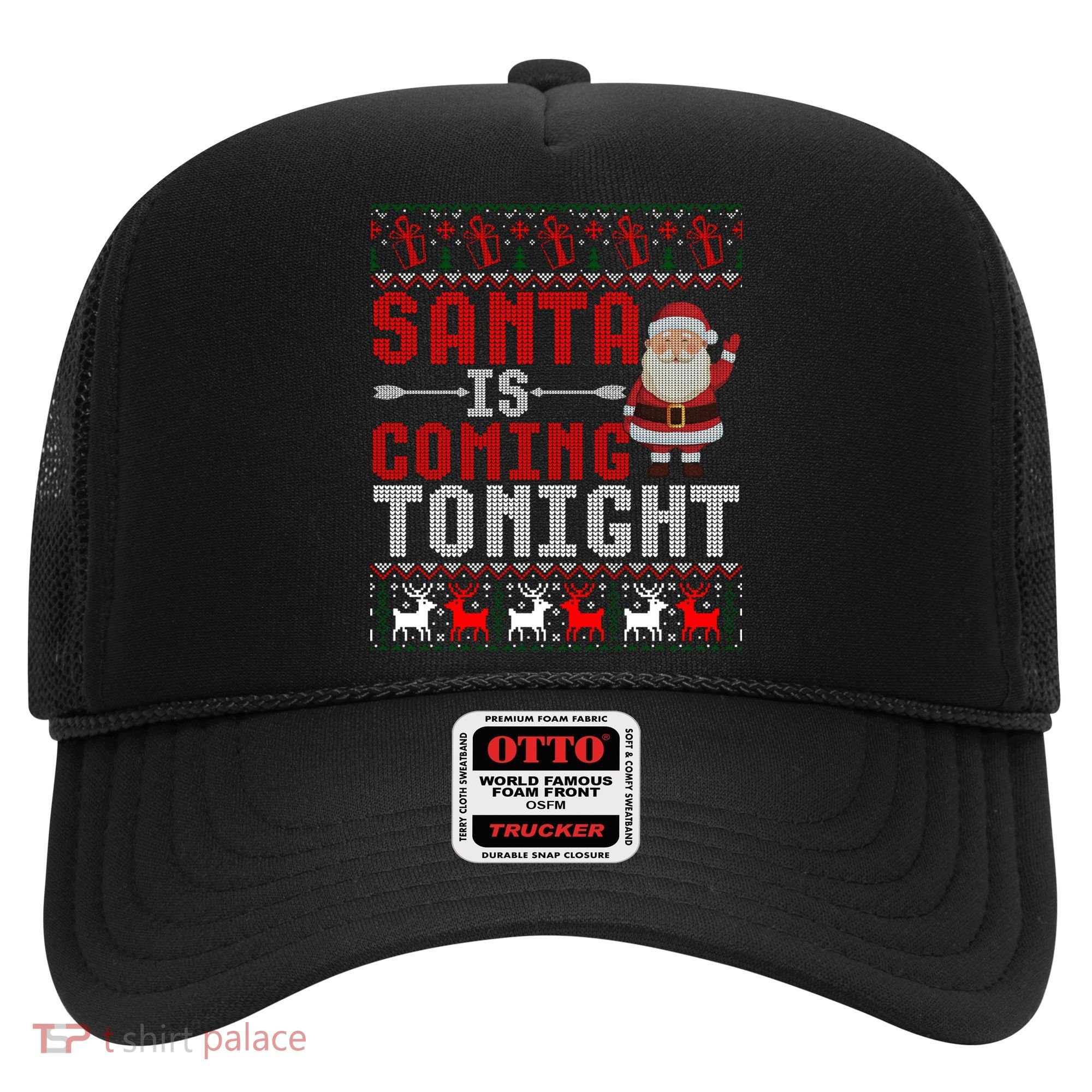 Santa Is Coming Tonight Chrismtas Present Ugly Xmas Sweater Gift Hat