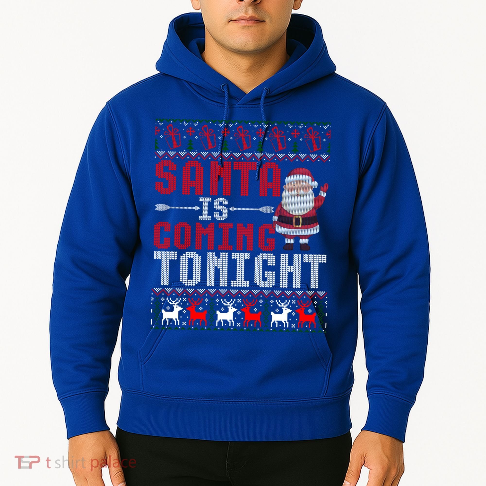 Santa Is Coming Tonight Chrismtas Present Ugly Xmas Sweater Gift Hoodie