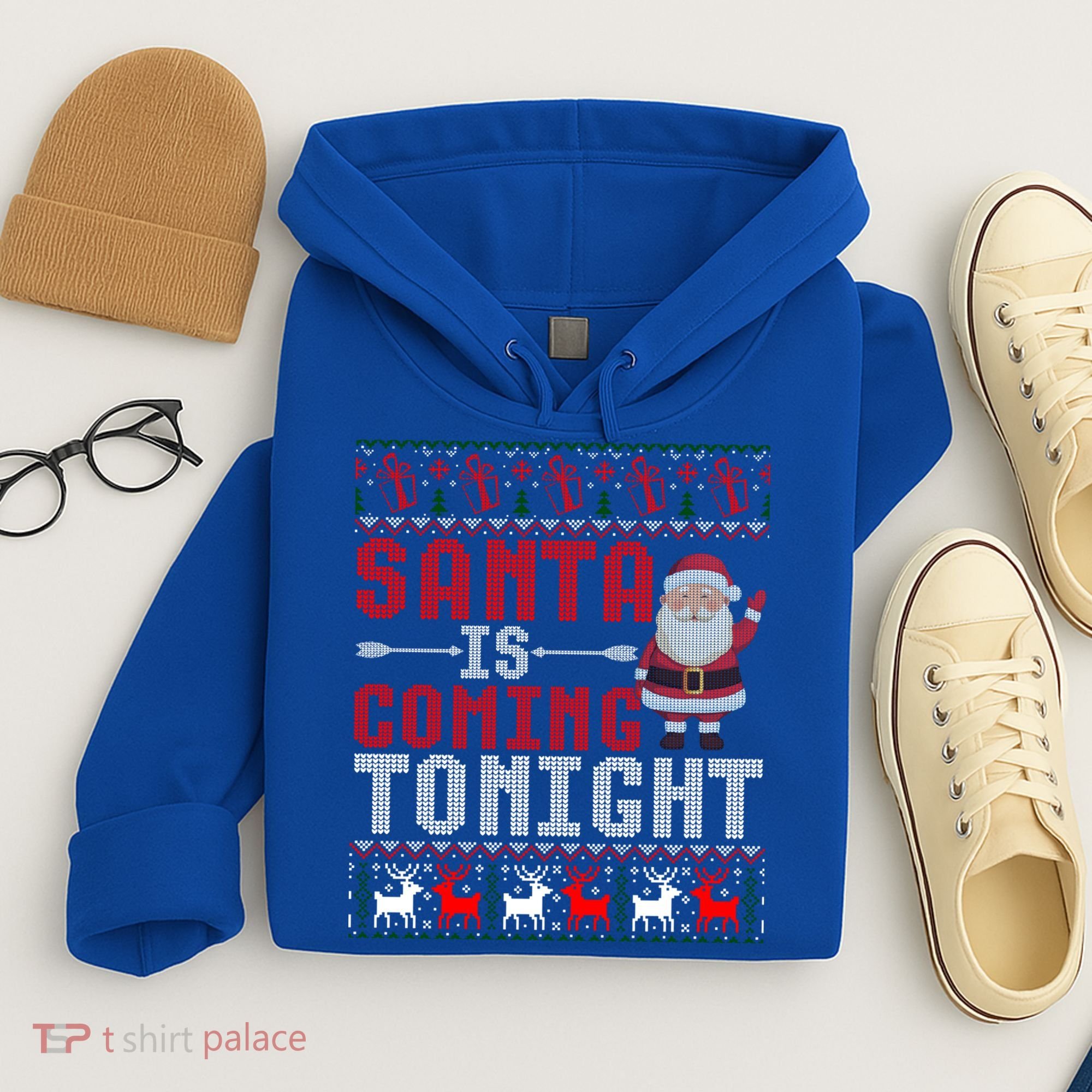 Santa Is Coming Tonight Chrismtas Present Ugly Xmas Sweater Gift Hoodie