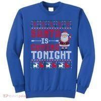 Santa Is Coming Tonight Chrismtas Present Ugly Xmas Sweater Gift Sweatshirt thumb 0