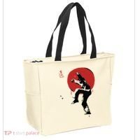 Sumi Ink Crane Kick Tote Bag thumb 2