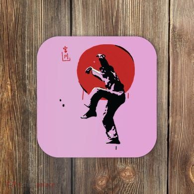 Sumi Ink Crane Kick Coaster