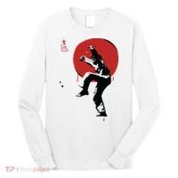 Sumi Ink Crane Kick Long Sleeve Shirt thumb 0