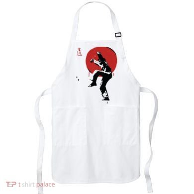 Sumi Ink Crane Kick Apron