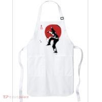 Sumi Ink Crane Kick Apron thumb 0