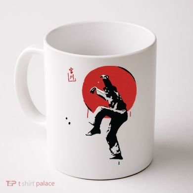 Sumi Ink Crane Kick Coffee Mug