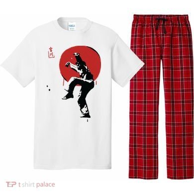 Sumi Ink Crane Kick Pajama Set
