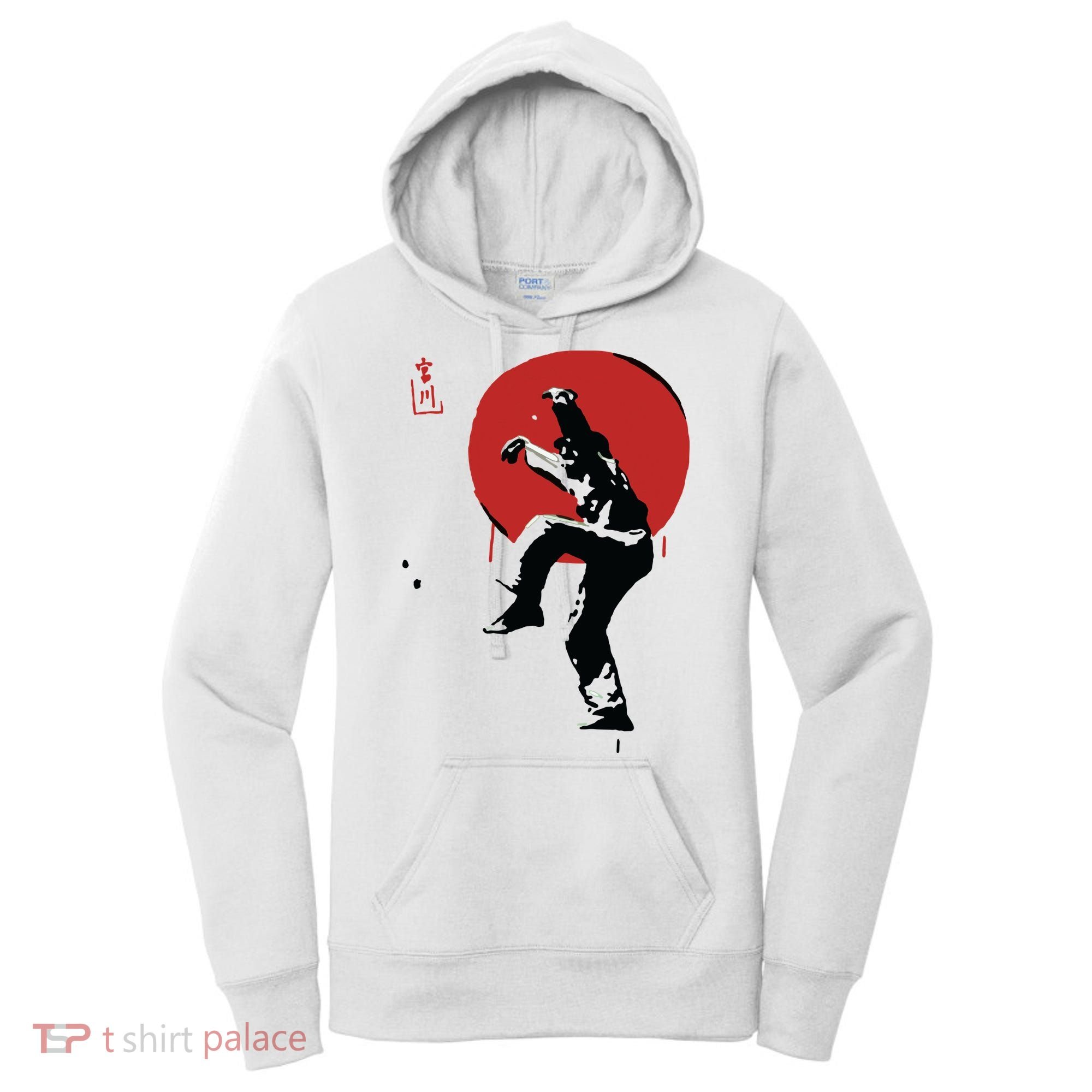 Sumi Ink Crane Kick Women's Hoodie