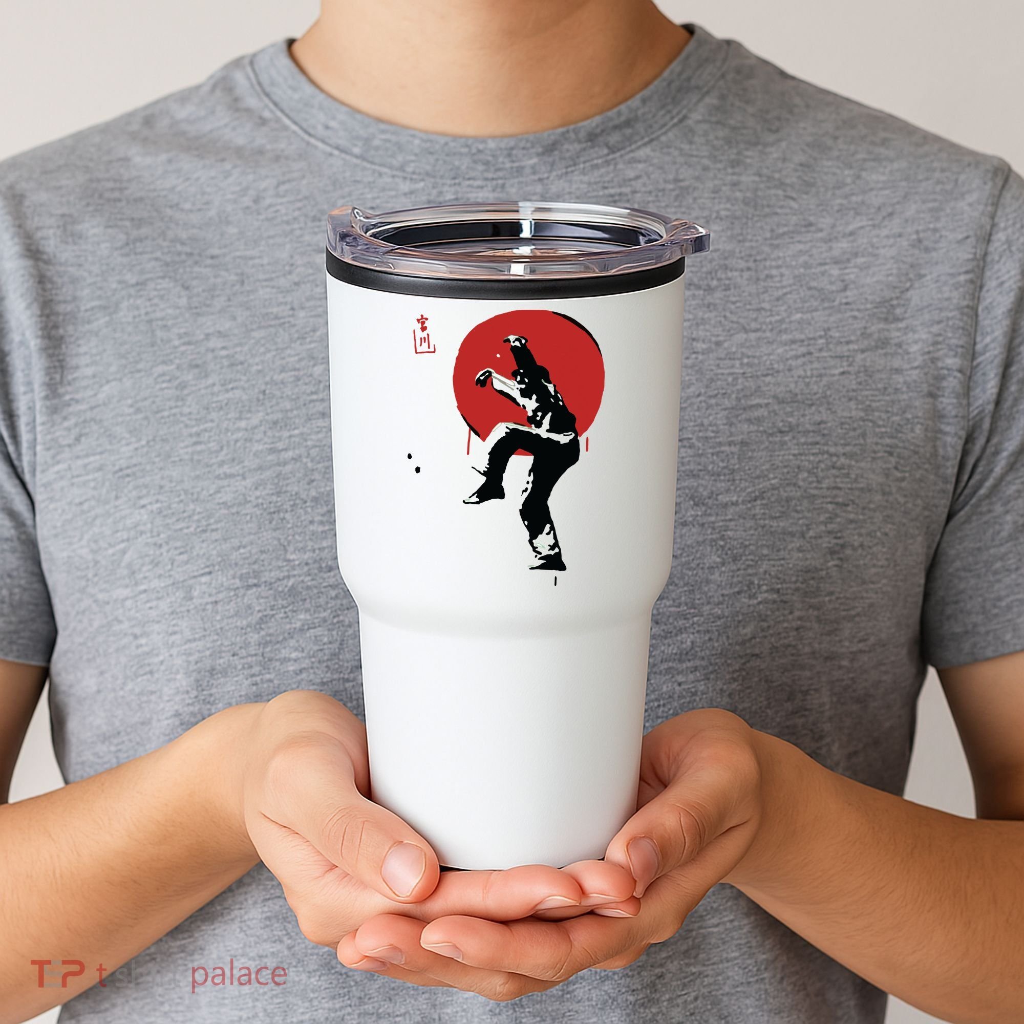 Sumi Ink Crane Kick Tumbler