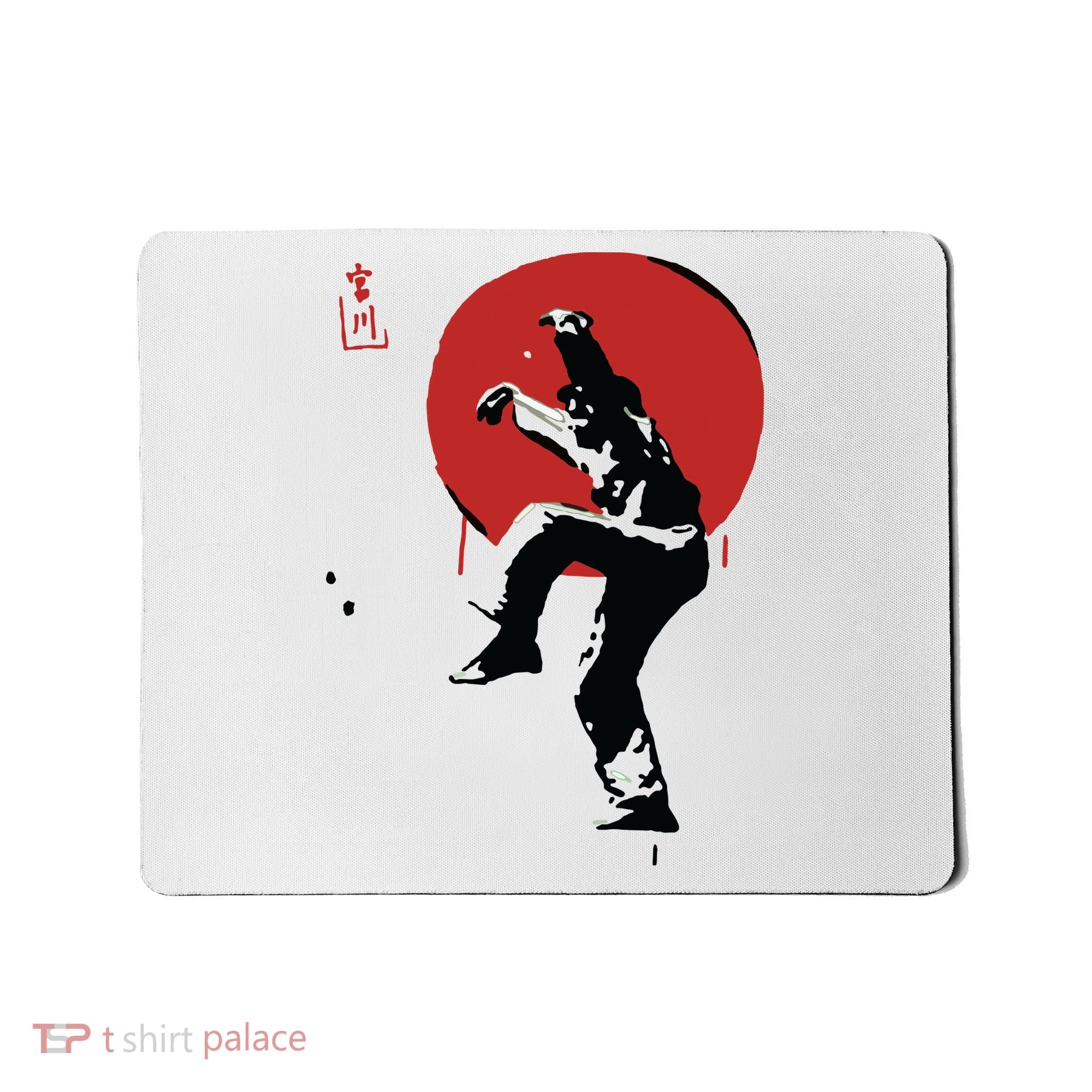 Sumi Ink Crane Kick Mousepad