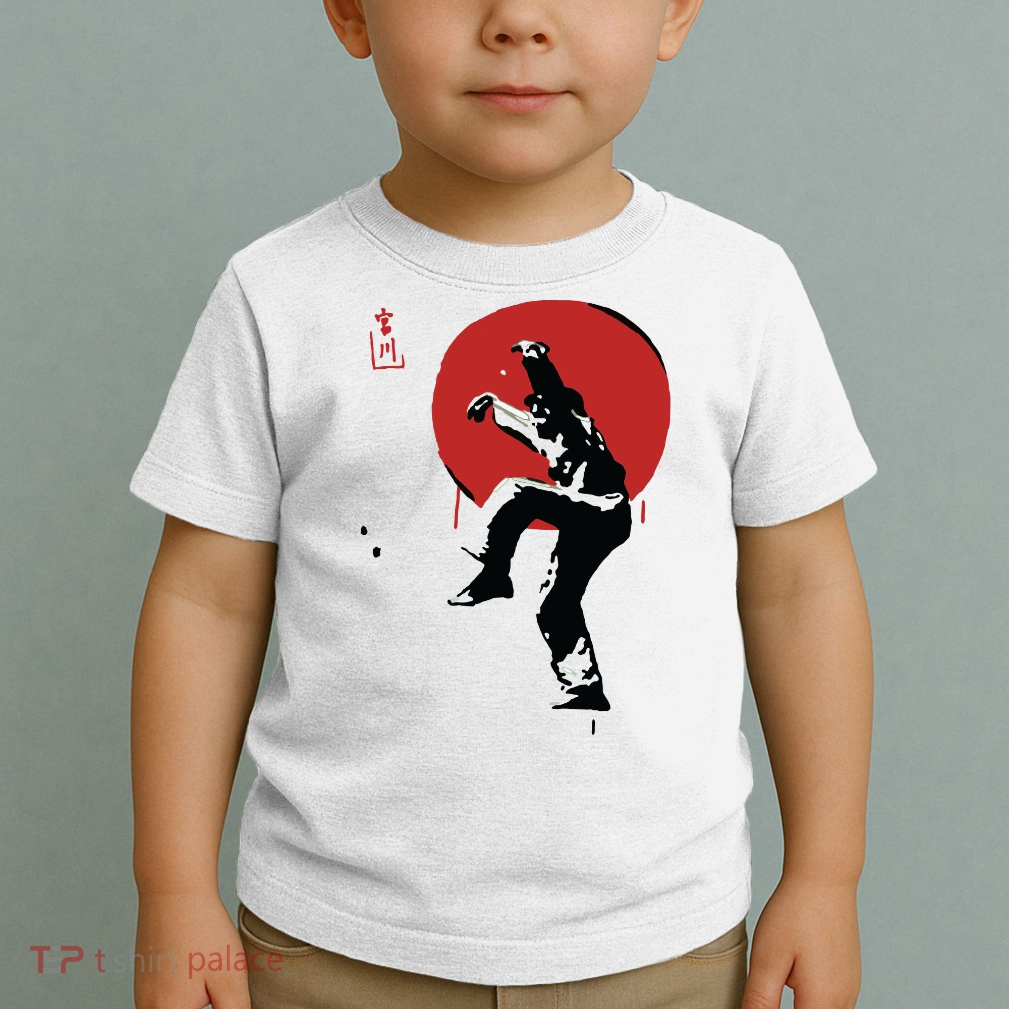 Sumi Ink Crane Kick Toddler T-Shirt