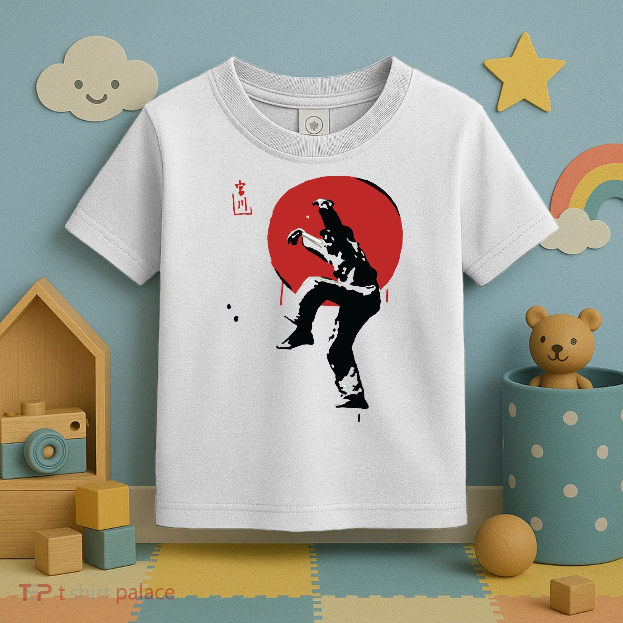 Sumi Ink Crane Kick Toddler T-Shirt