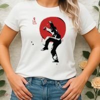 Sumi Ink Crane Kick Women's T-Shirt thumb 2
