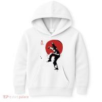 Sumi Ink Crane Kick Kids Hoodie thumb 0