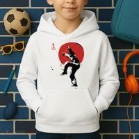 Sumi Ink Crane Kick Kids Hoodie thumb 2