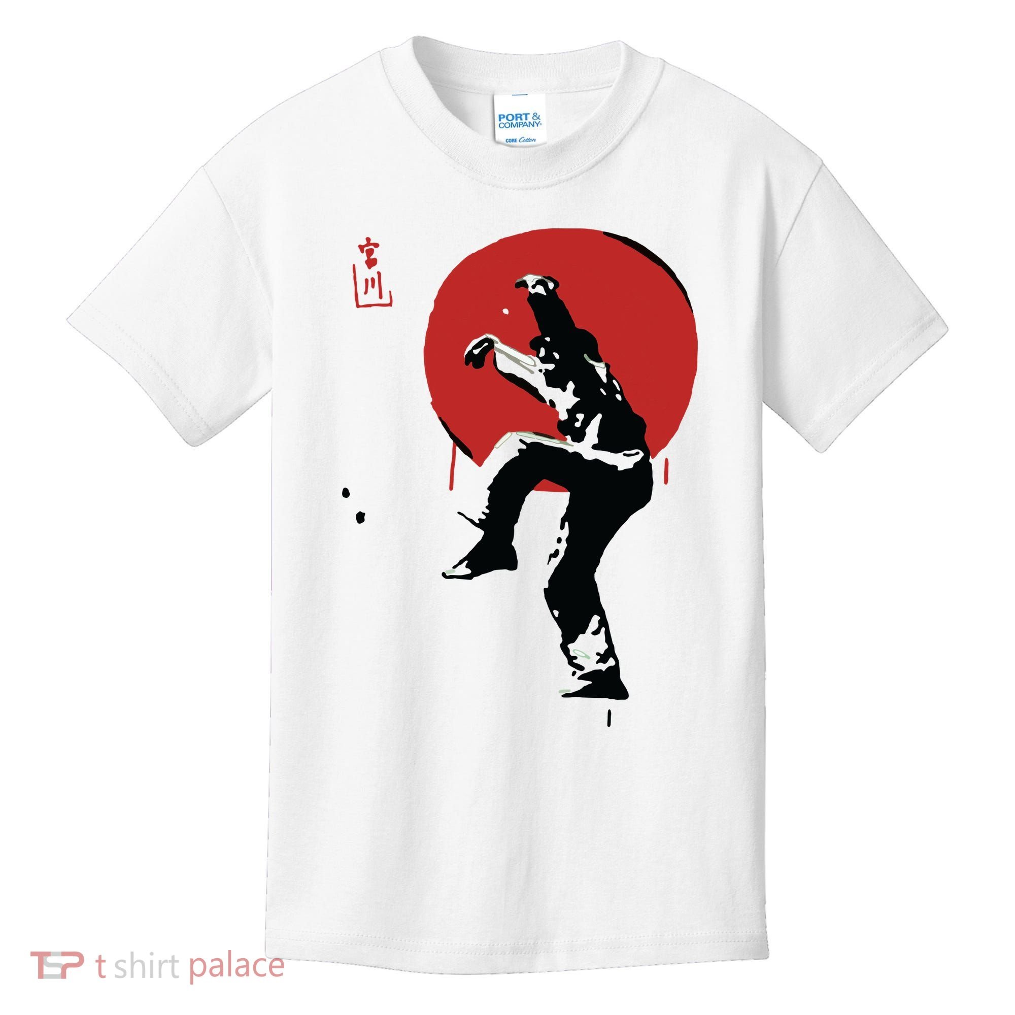 Sumi Ink Crane Kick Kids T-Shirt