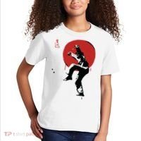 Sumi Ink Crane Kick Kids T-Shirt thumb 2
