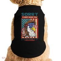 Sorry I Cant Hear You Over The Sound Of My Freedom Eagle Doggie Tank thumb 0