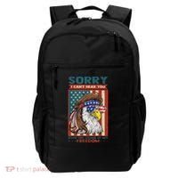 Sorry I Cant Hear You Over The Sound Of My Freedom Eagle Backpack thumb 0