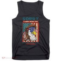 Sorry I Cant Hear You Over The Sound Of My Freedom Eagle Tank Top thumb 0